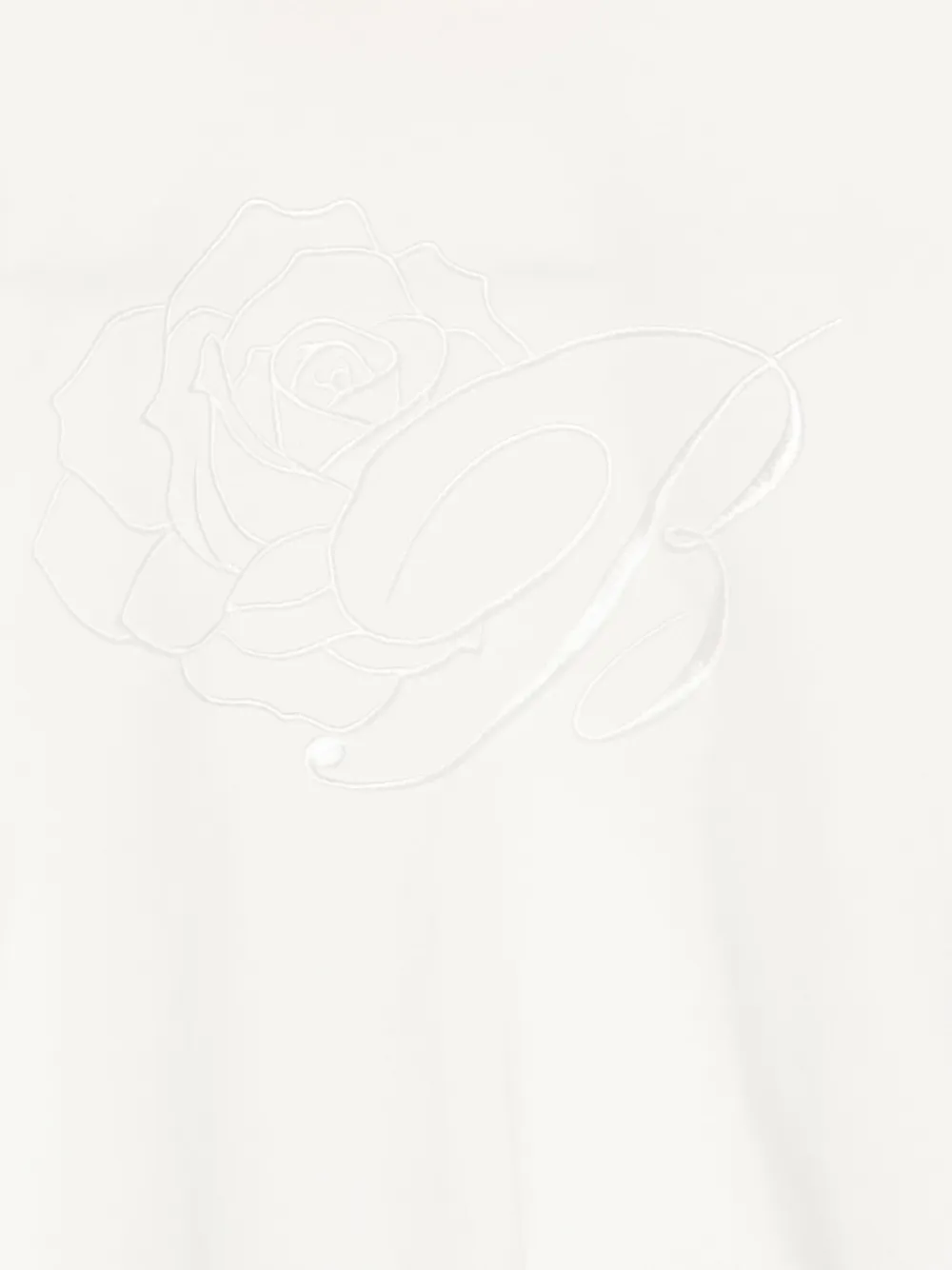 Miss Blumarine T-shirt met geborduurd logo Beige