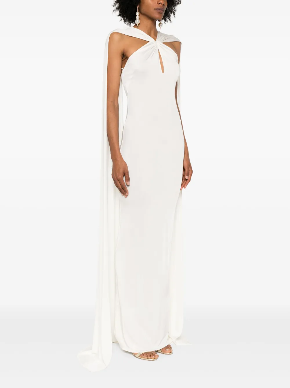 The New Arrivals Ilkyaz Ozel Maia avondjurk Wit