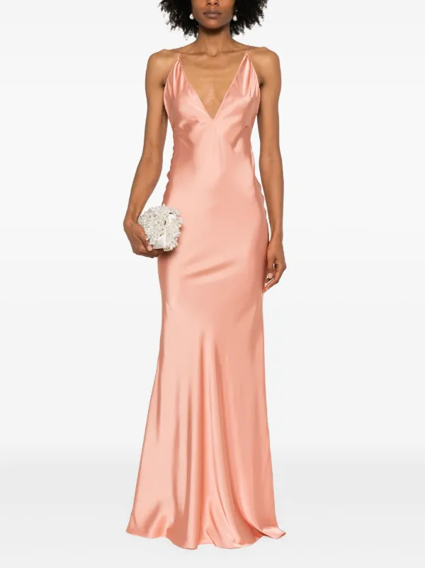 The New Arrivals Ilkyaz Ozel Claudie Maxi Dress | Pink