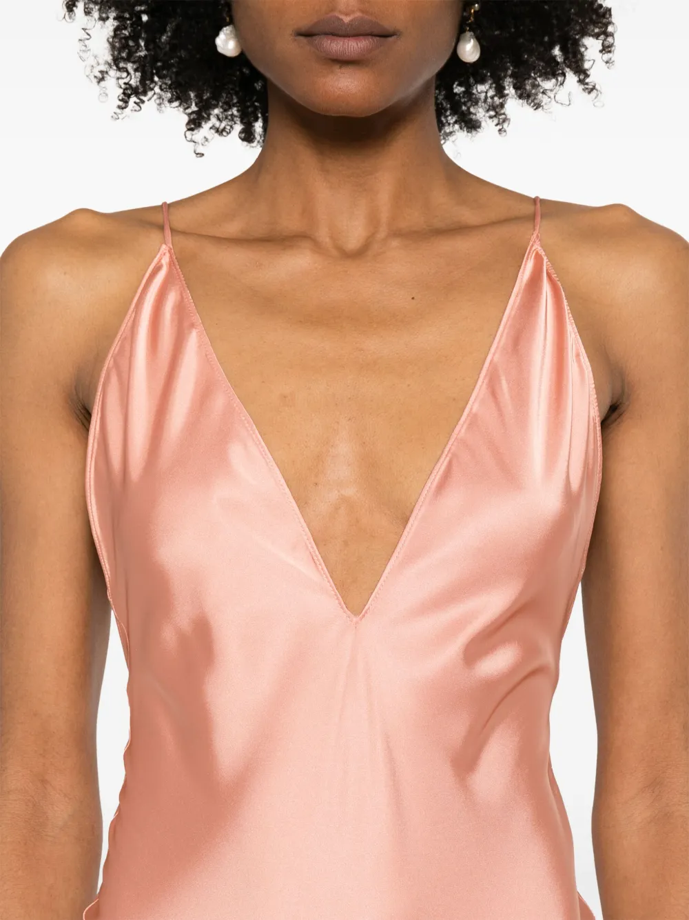 The New Arrivals Ilkyaz Ozel Claudie maxi-jurk Roze