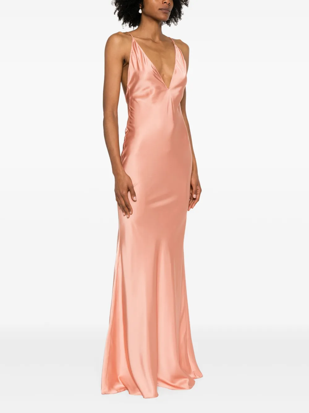 The New Arrivals Ilkyaz Ozel Claudie maxi-jurk Roze