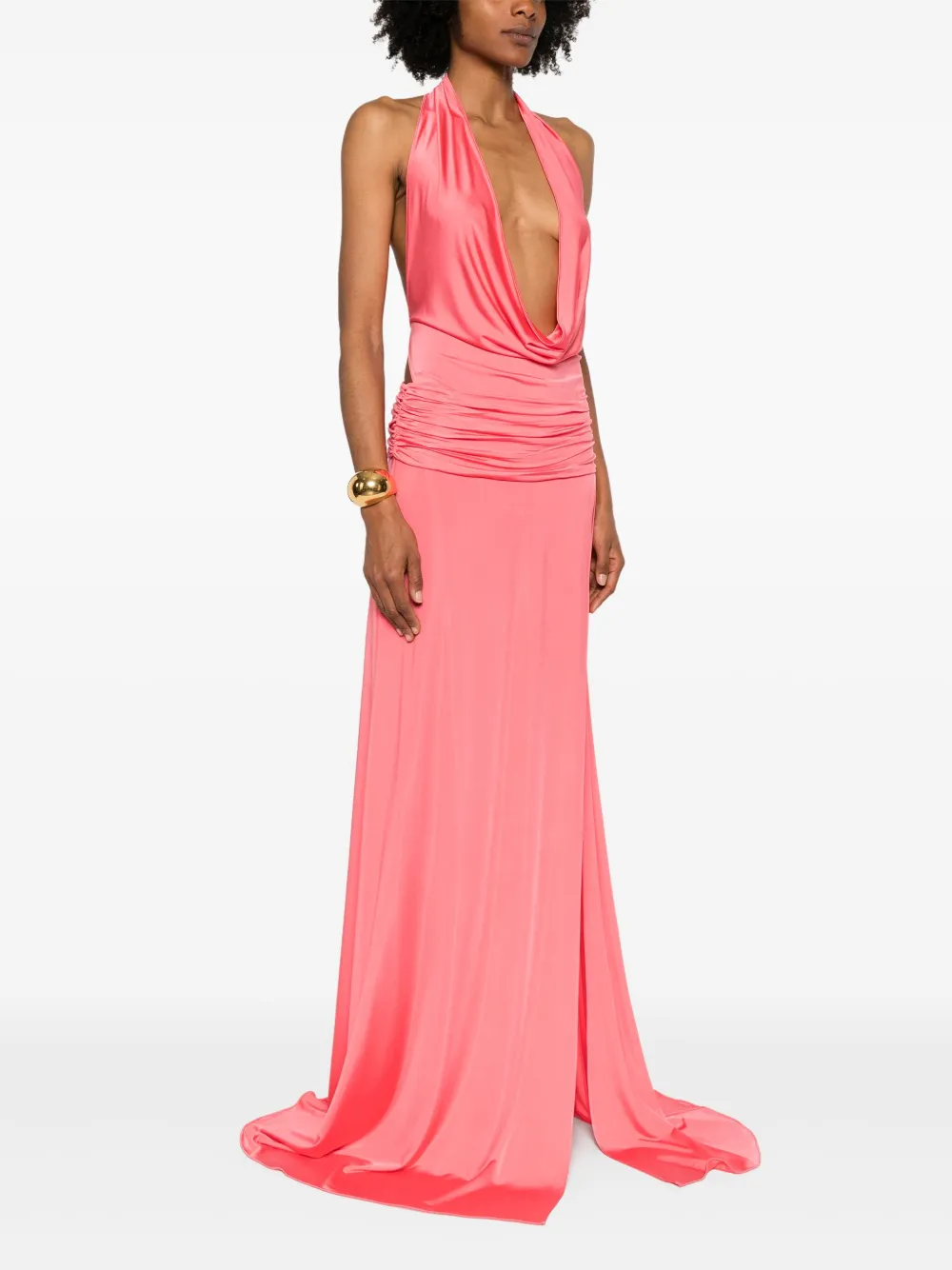 The New Arrivals Ilkyaz Ozel Tanit maxi-jurk Roze