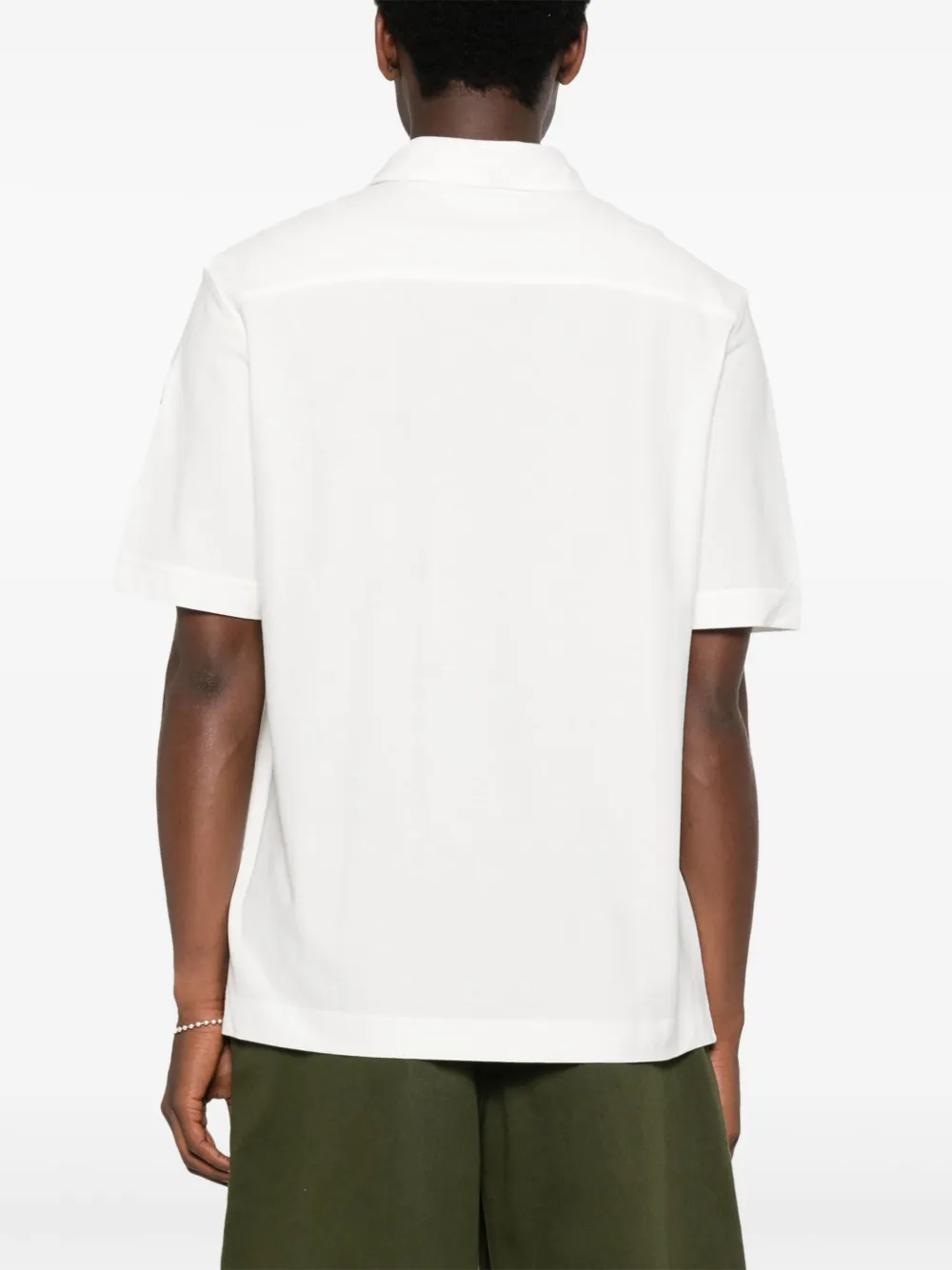 Moncler Poloshirt met korte mouwen Wit