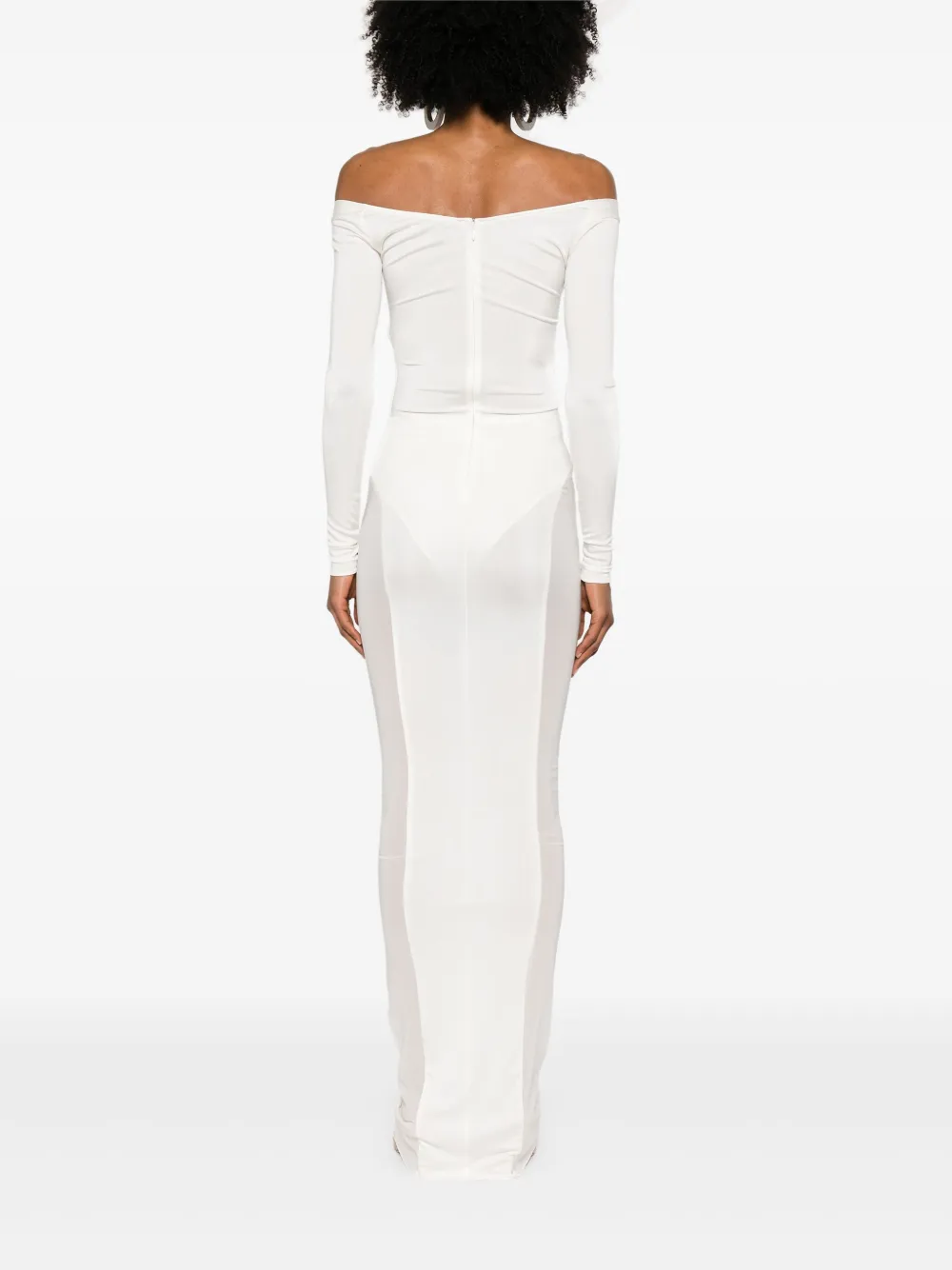 The New Arrivals Ilkyaz Ozel Therese maxi-jurk Wit