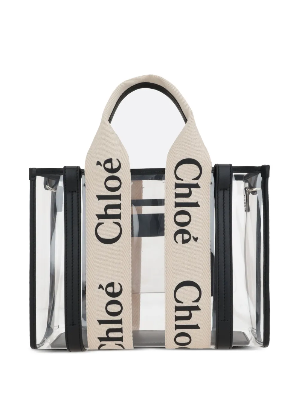 Chloé Petite Woody Jelly Tote Bag In White