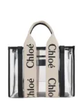 Chloé small Woody tote bag - White