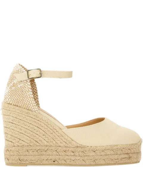 Castañer 80mm ankle-strap wedge espadrilles