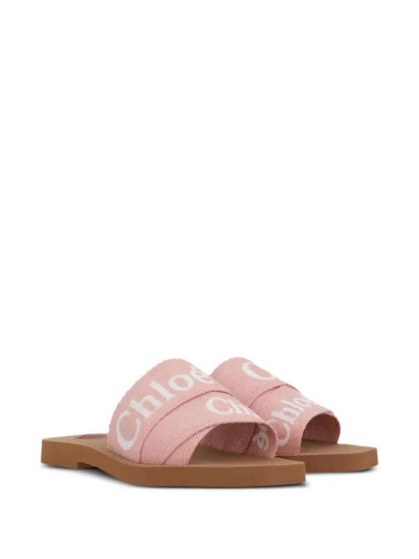 人気！CHLOE ピンク Woody サンダル Chloé Woody サンダル | ピンク | FARFETCH JP
