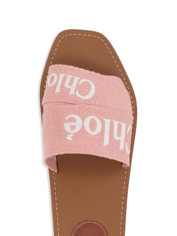 人気！CHLOE ピンク Woody サンダル Chloé Woody サンダル | ピンク | FARFETCH JP