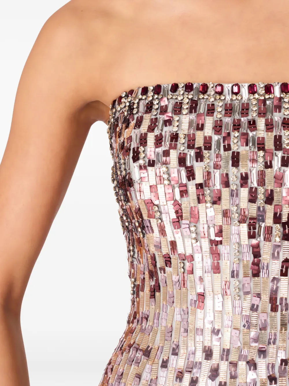 Jenny Packham Lucille maxi-jurk Grijs