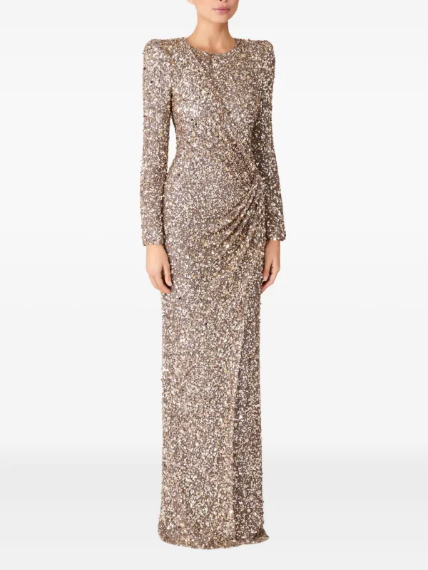 Jenny Packham Marie Dress | Gold | FARFETCH UK