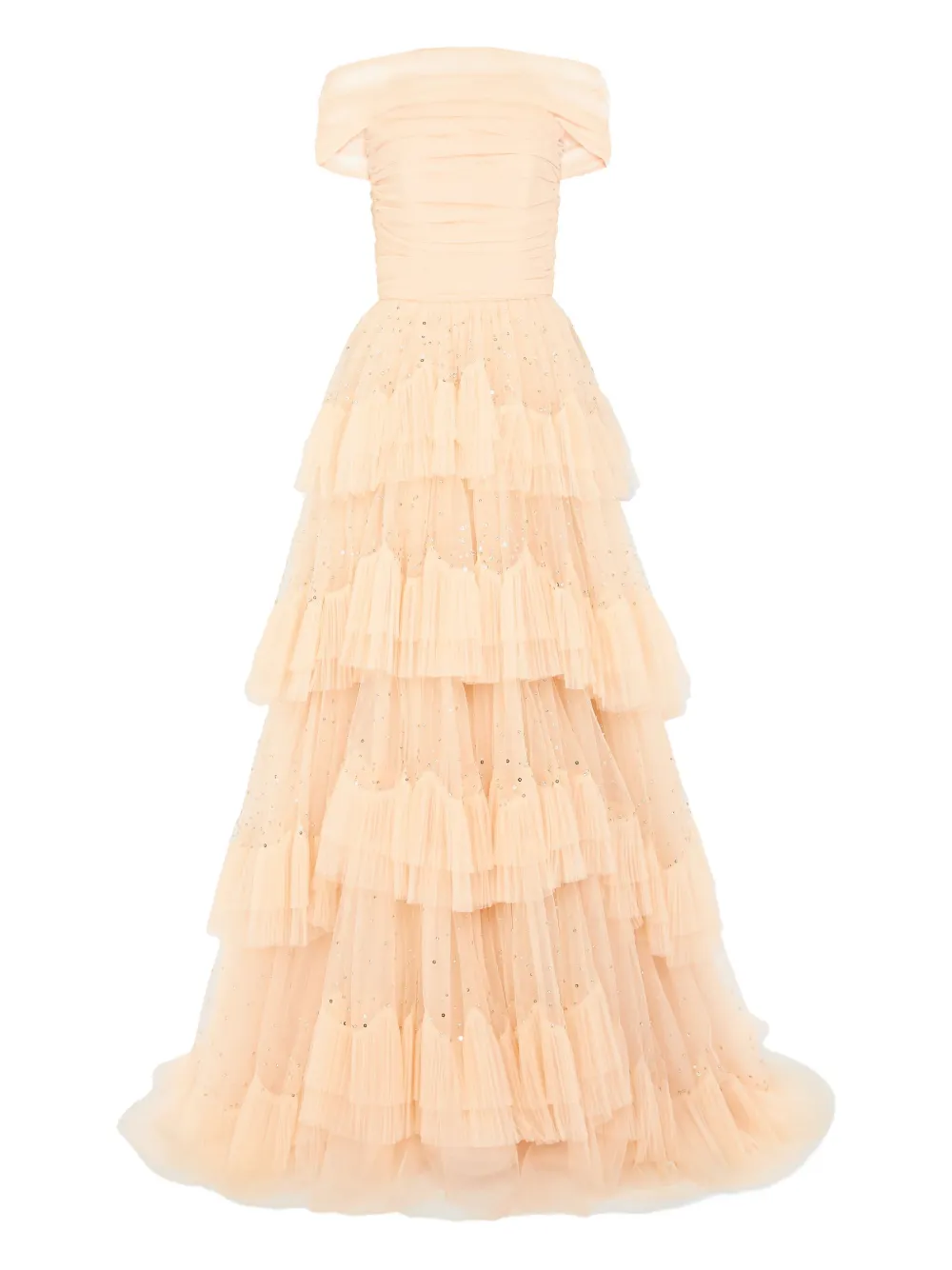 Jenny Packham Queenie maxi-jurk Beige