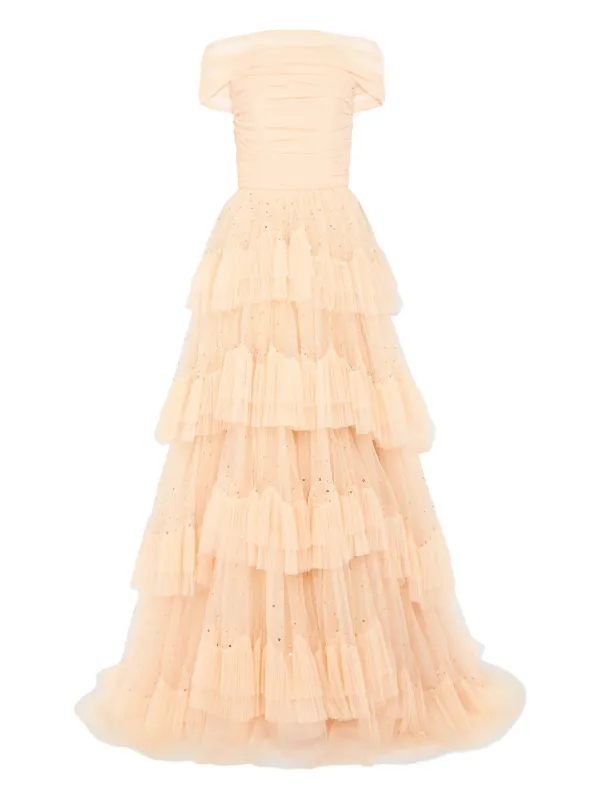 Jenny Packham Queenie Maxi Dress | Neutrals | FARFETCH BH