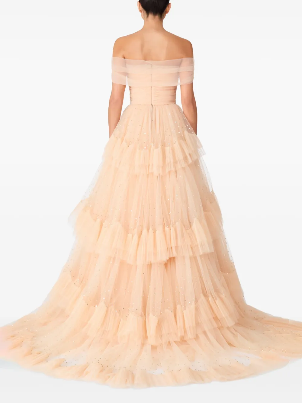 Jenny Packham Queenie maxi-jurk Beige