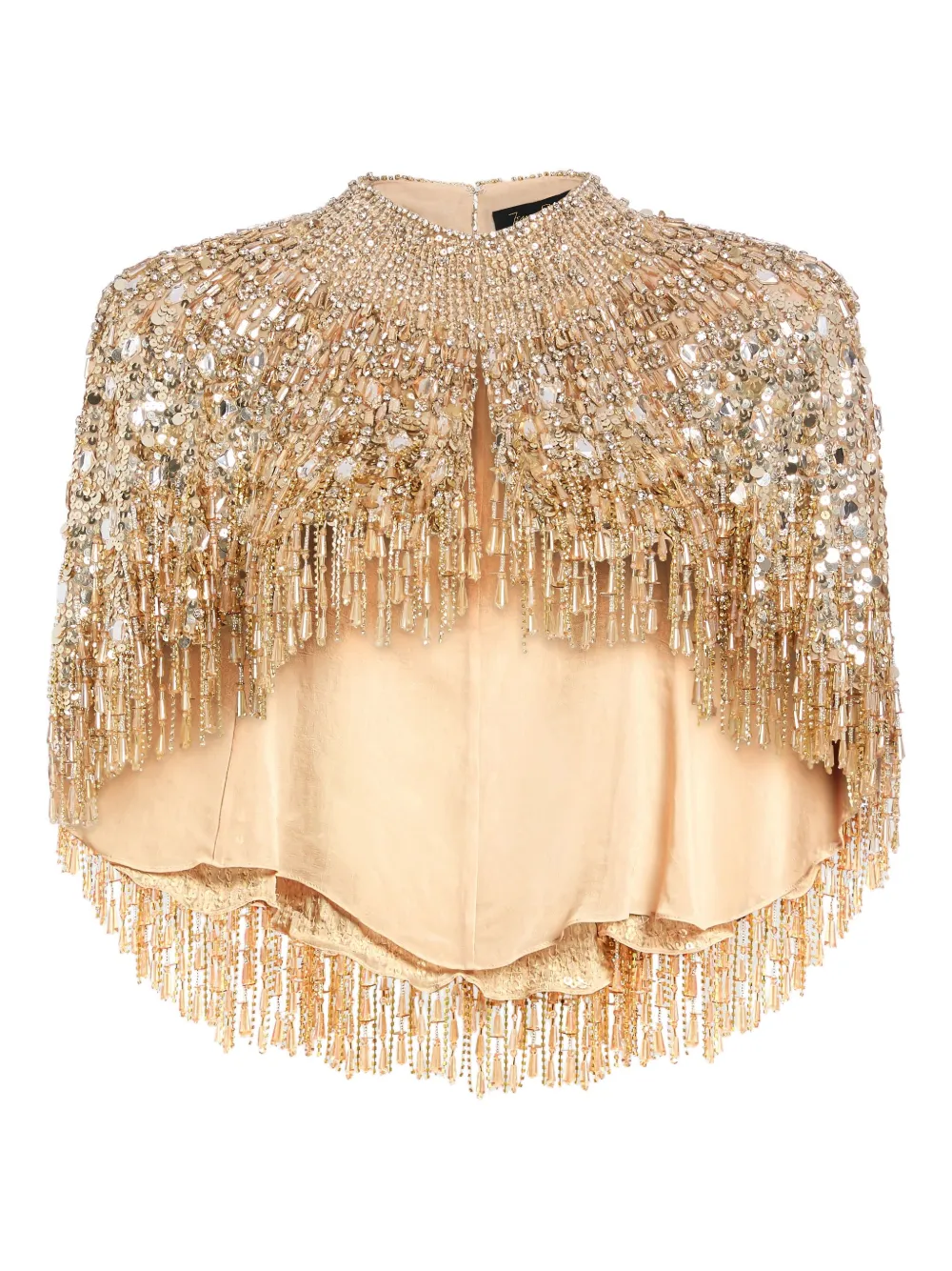 Jenny Packham Chantelle cape Goud