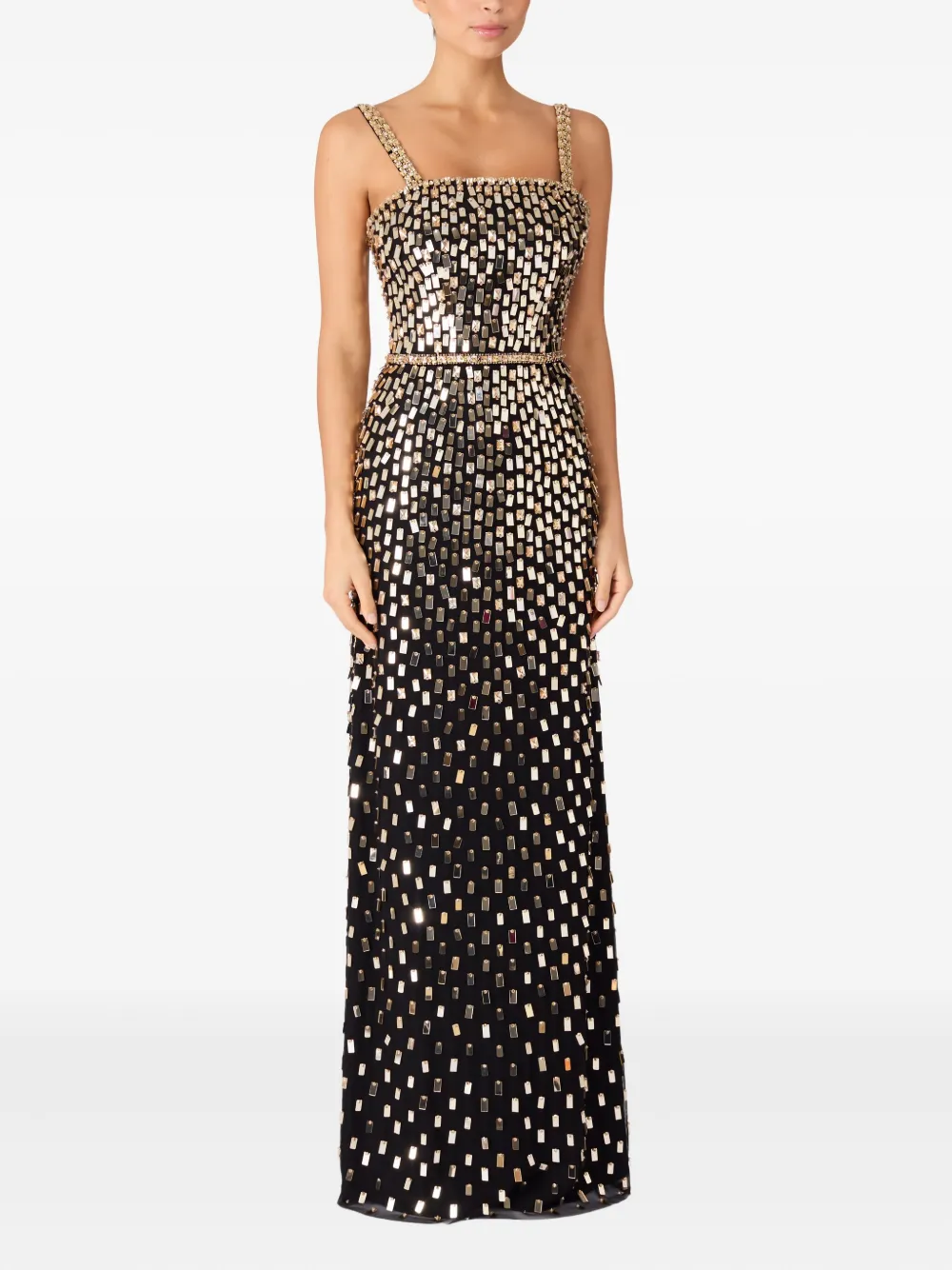 Jenny Packham Juliette maxi-jurk - Zwart