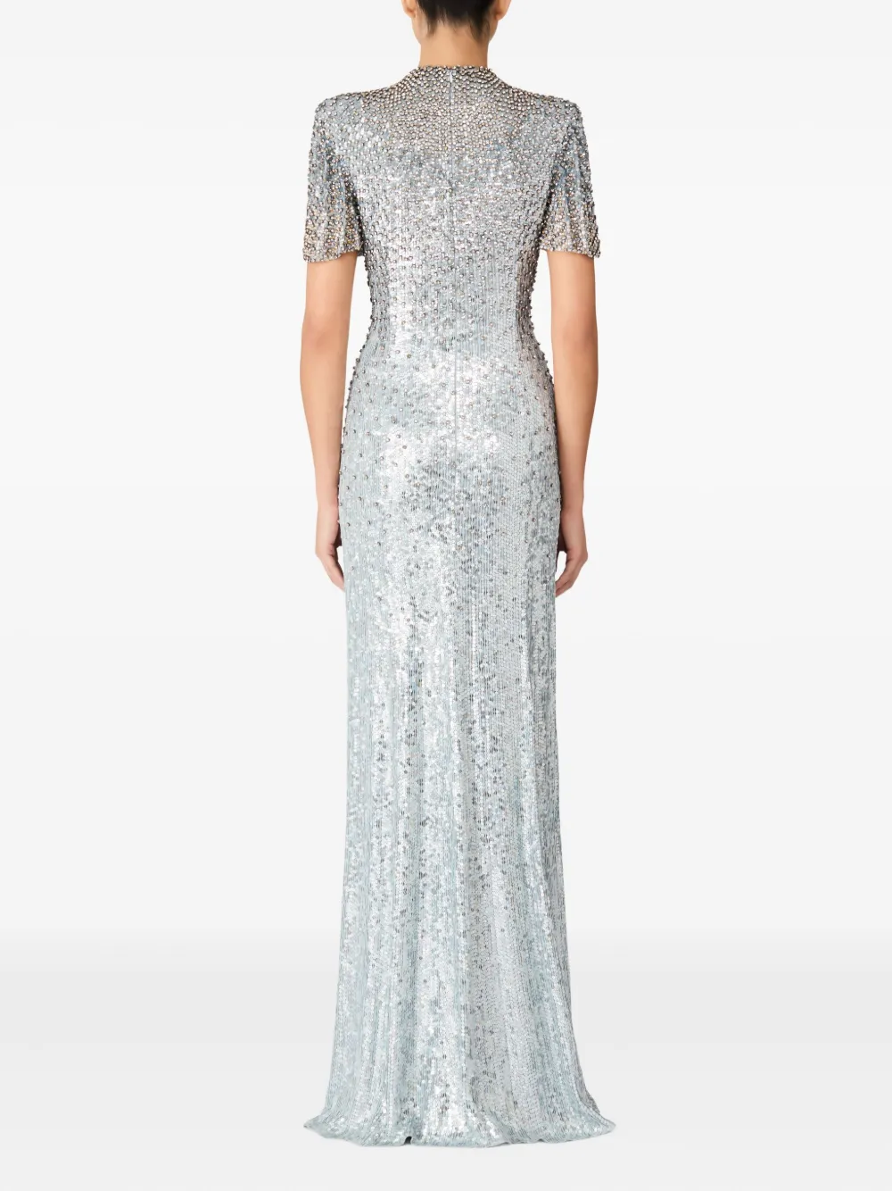 Jenny Packham Jourdain maxi dress Zilver