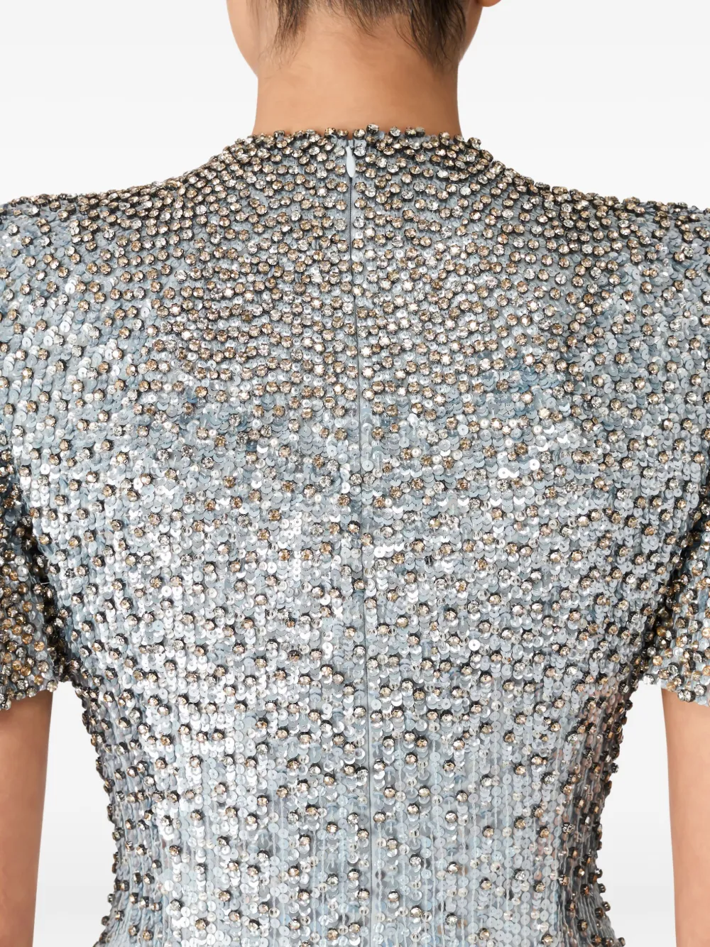 Jenny Packham Jourdain maxi dress Zilver