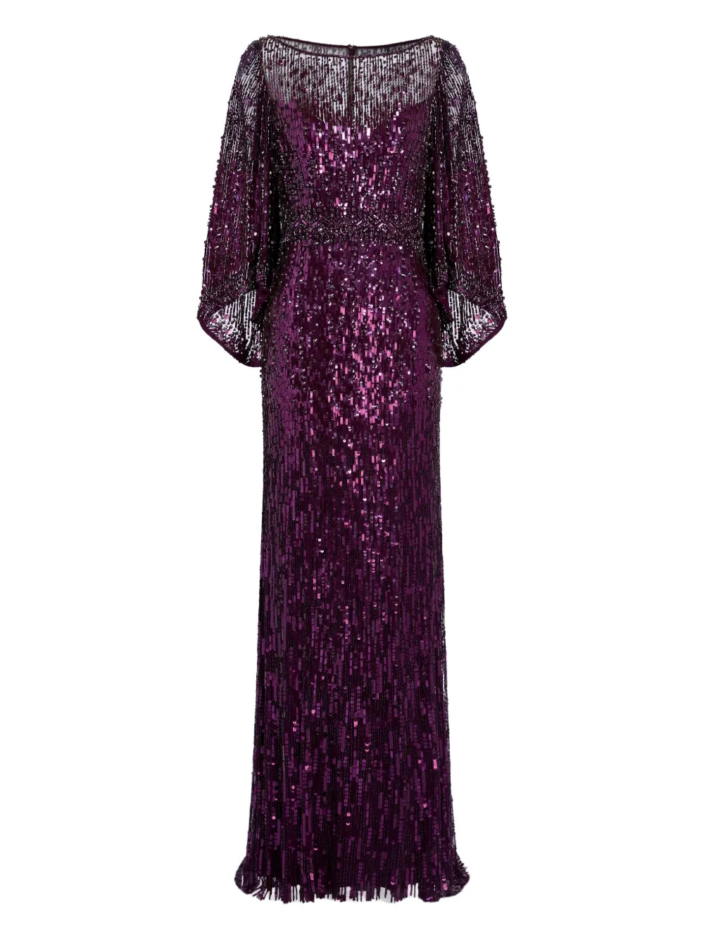 Jenny Packham Ines maxi-jurk verfraaid met pailletten Paars