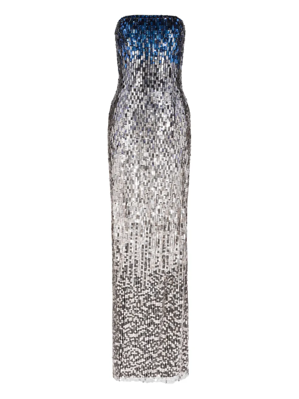 Jenny Packham Lucille maxi-jurk Zilver