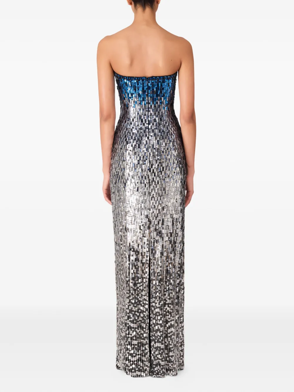 Jenny Packham Lucille maxi-jurk Zilver