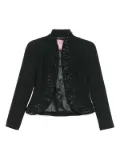 John Galliano Pre-Owned 1990s crystal-embellished jacket - Black