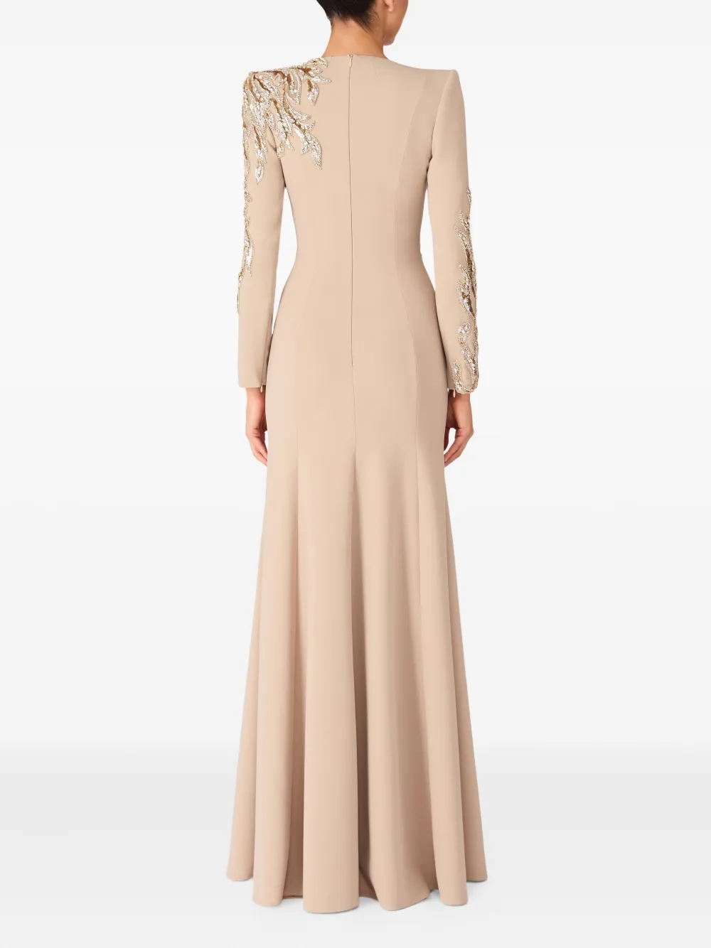 Jenny Packham Honor maxi-jurk verfraaid met pailletten Beige