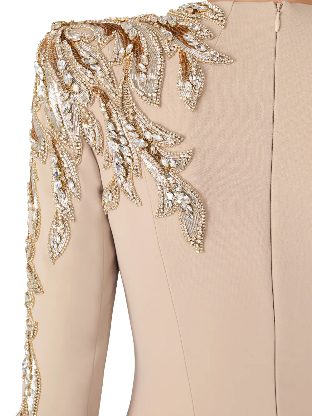 Jenny Packham Honor maxi-jurk verfraaid met pailletten Beige