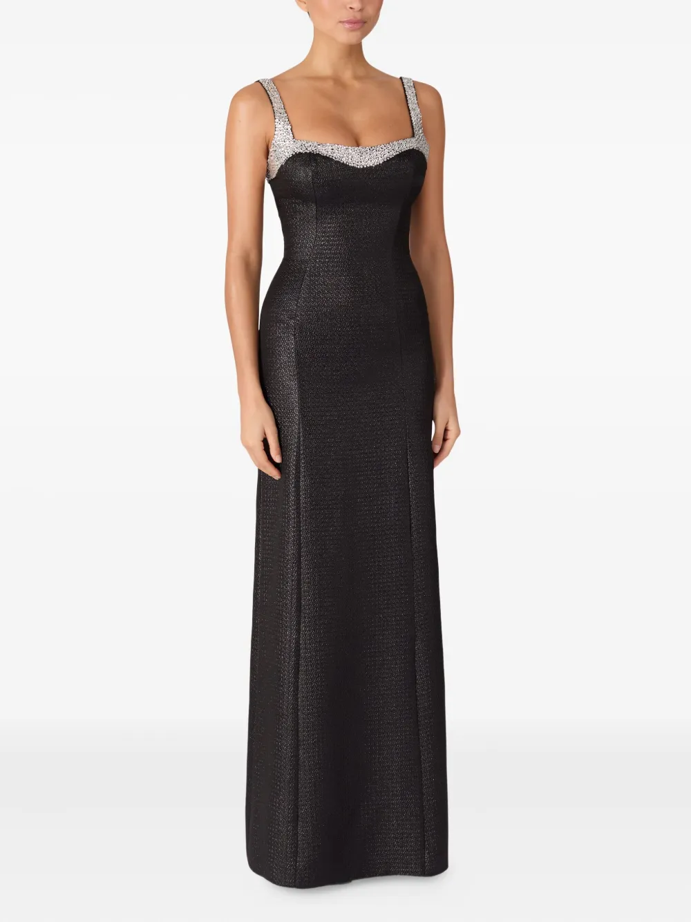 Jenny Packham Maxi-jurk verfraaid met stras - Zwart