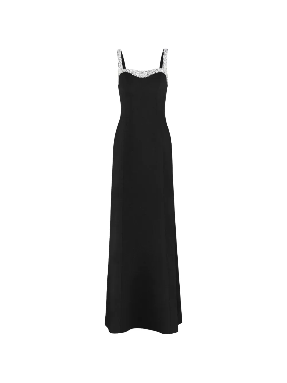 Jenny Packham Abito lungo con strass - Nero