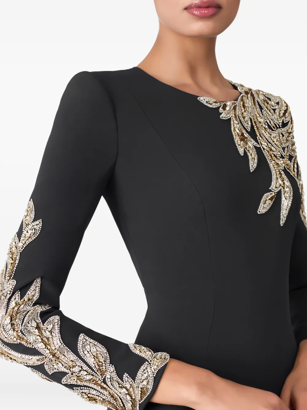 Jenny Packham Honor maxi-jurk verfraaid met pailletten Grijs