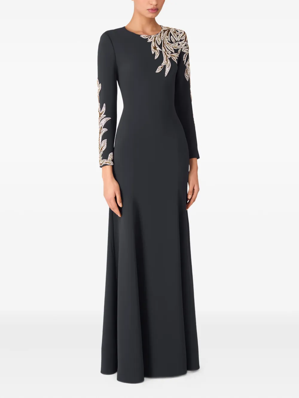 Jenny Packham Honor maxi-jurk verfraaid met pailletten Grijs