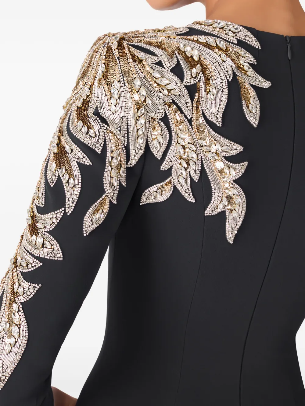 Jenny Packham Honor maxi-jurk verfraaid met pailletten Grijs