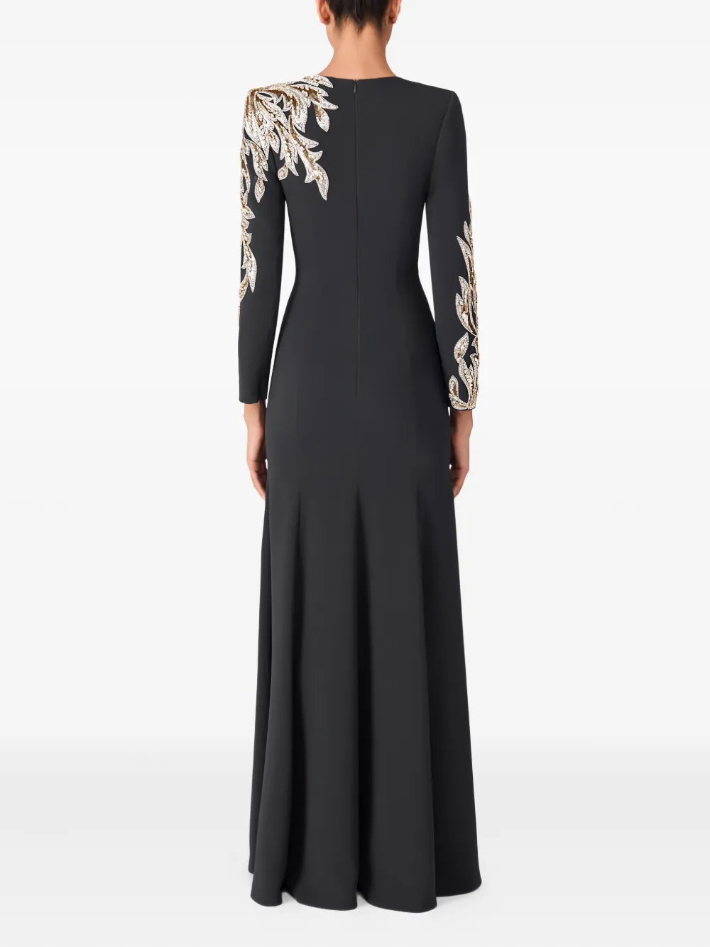 Jenny Packham Honor maxi-jurk verfraaid met pailletten Grijs