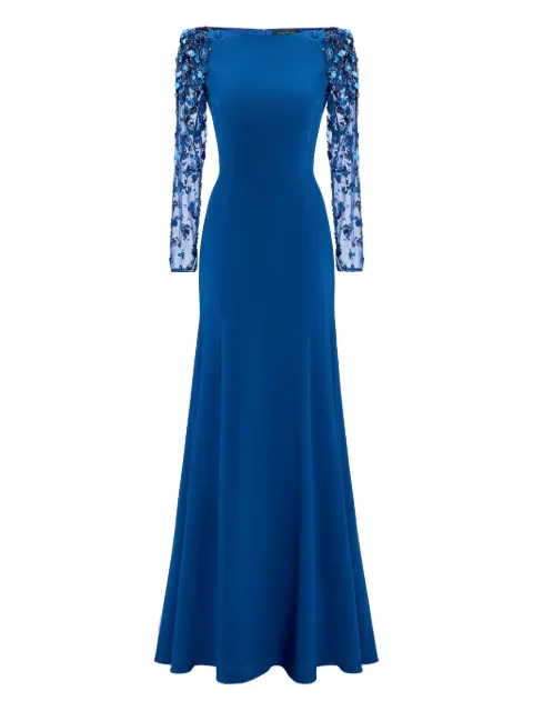 Jenny Packham Sylvia sequin-embellished long-sleeve dress