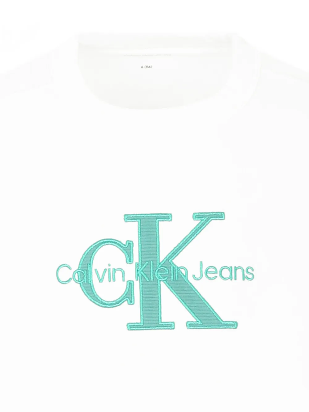Calvin Klein Kids T-shirt met geborduurd logo Wit