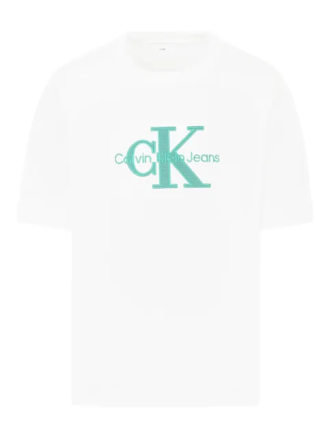 Calvin Klein Kids camiseta con logo bordado