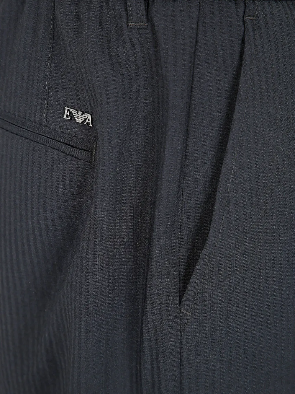 Emporio Armani Straight broek Blauw