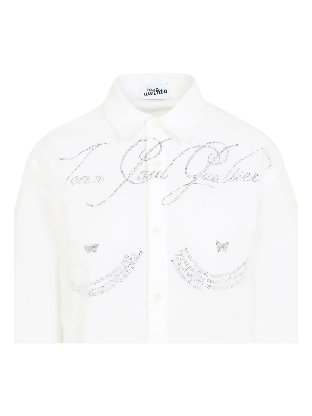 Shop Jean Paul Gaultier Cotton Shirt In White