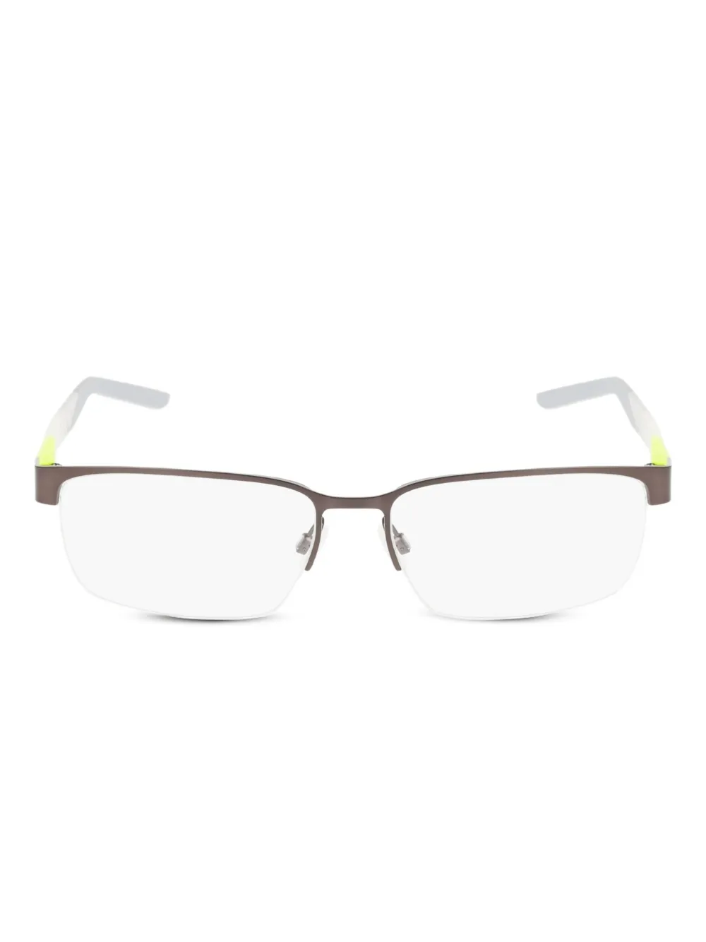Nike half-rim rectangle glasses | Grey | Image 1