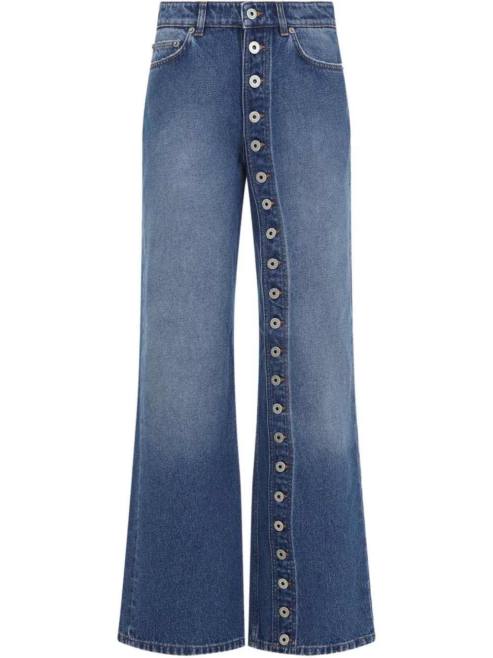 Jean Paul Gaultier Jeans met knoopdetail Blauw