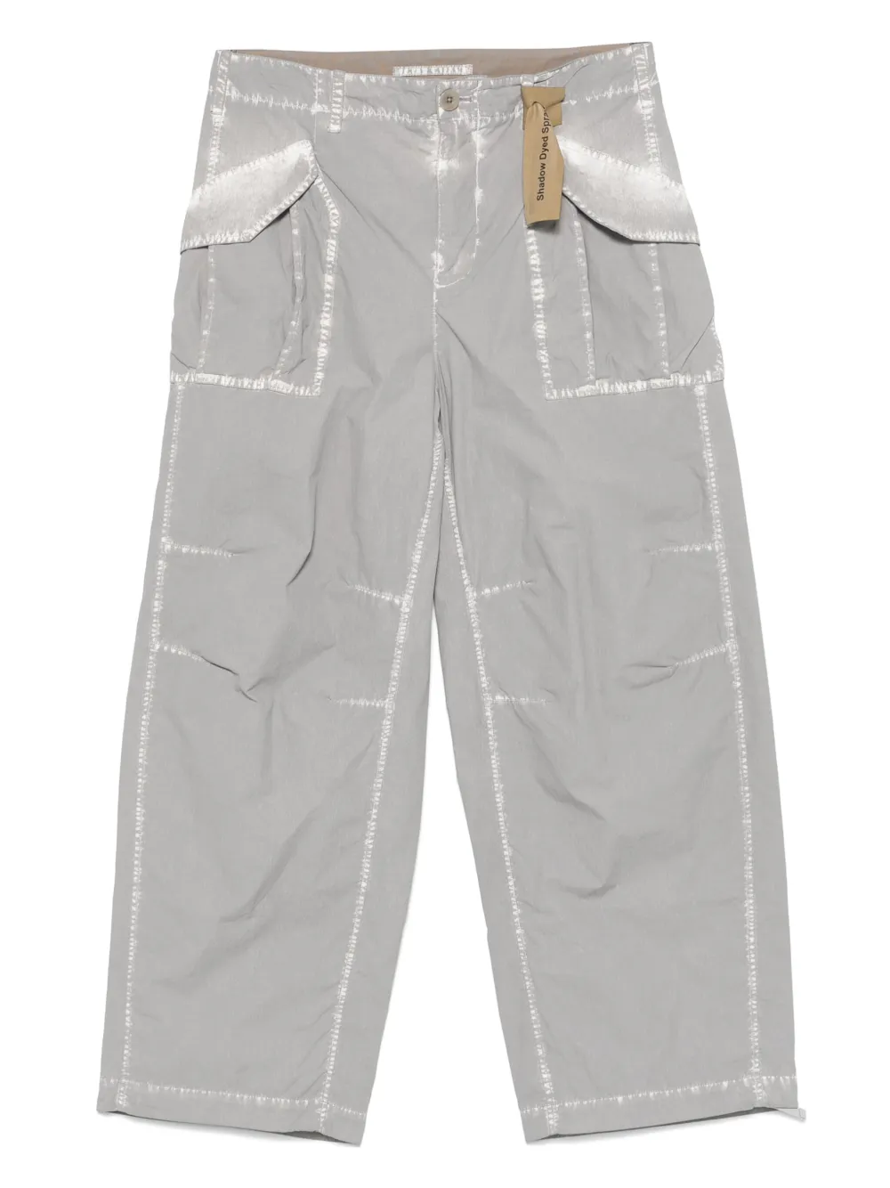 Ten C bleached-effect cargo pants | Grey | Image 1