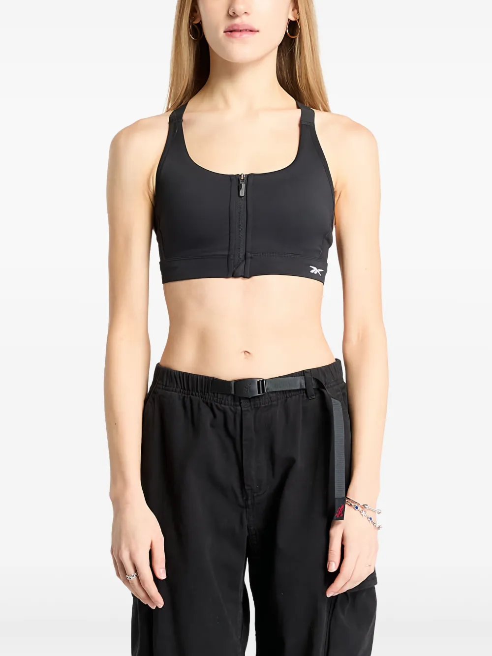 Reebok bra deportivo con cierre | negro | Image 1