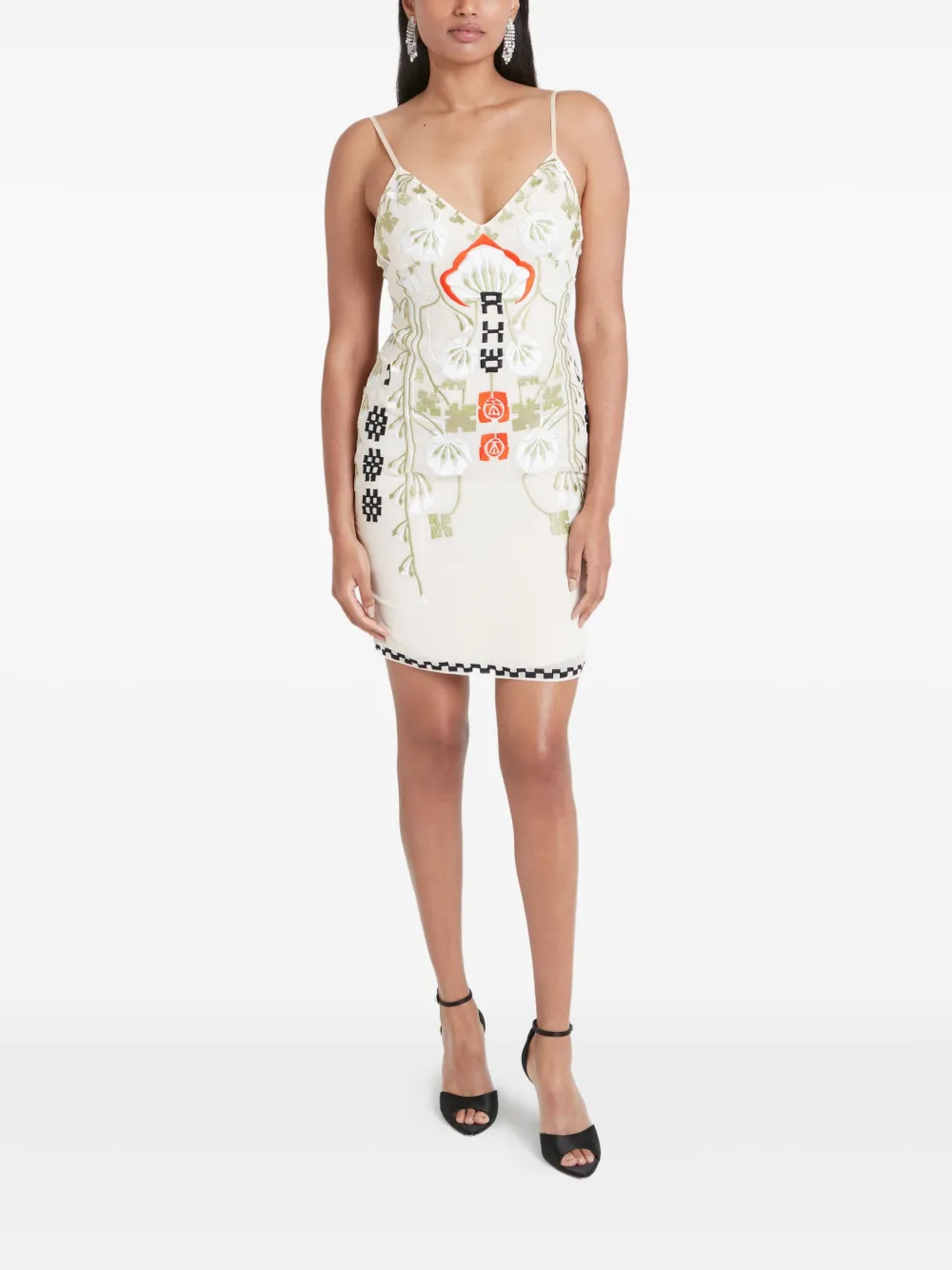 Temperley London Casa mini-jurk - Beige