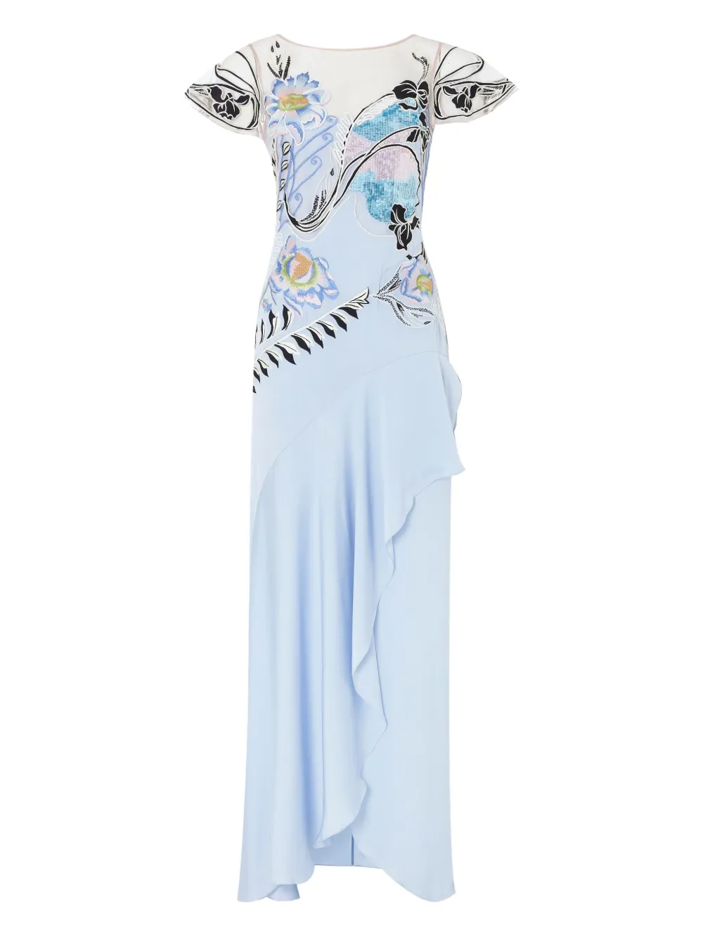 Gracia ruffle sequin-embellished dress