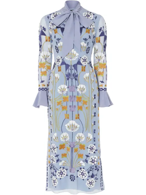 Temperley London Casa Tie midi dress