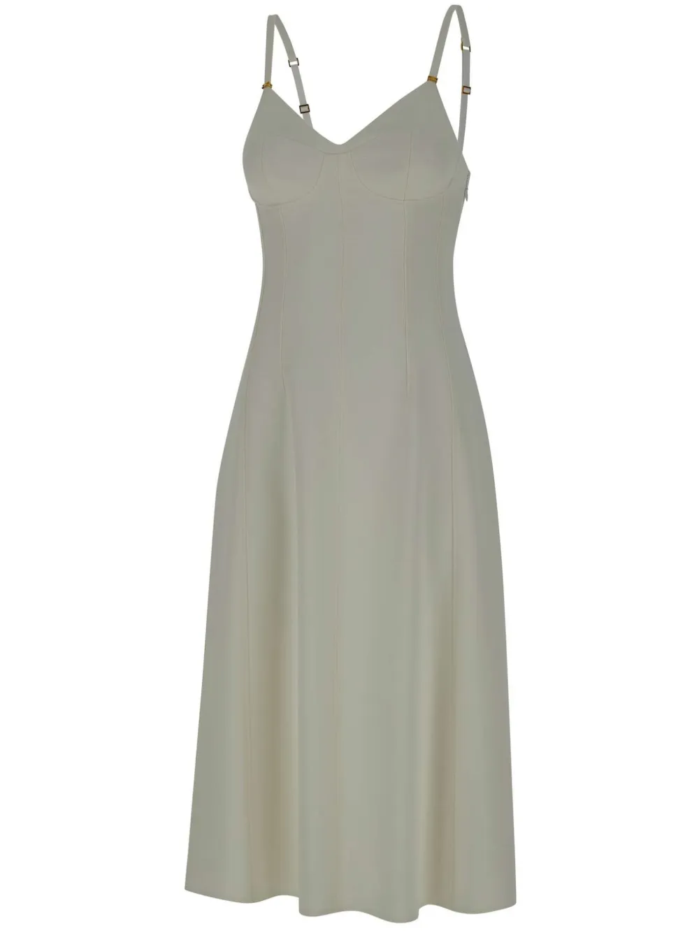 Elisabetta Franchi vestido midi con agujetas | blanco | Image 1