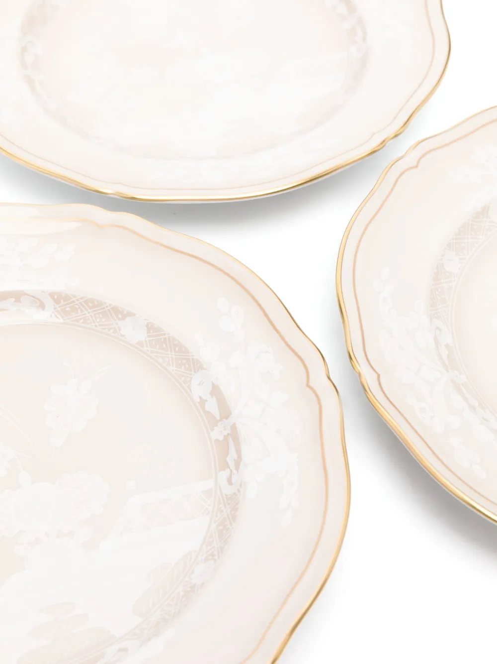 Ginori 1735 Oriente Italiano Dessert Plate (set Of Two) In Neutrals