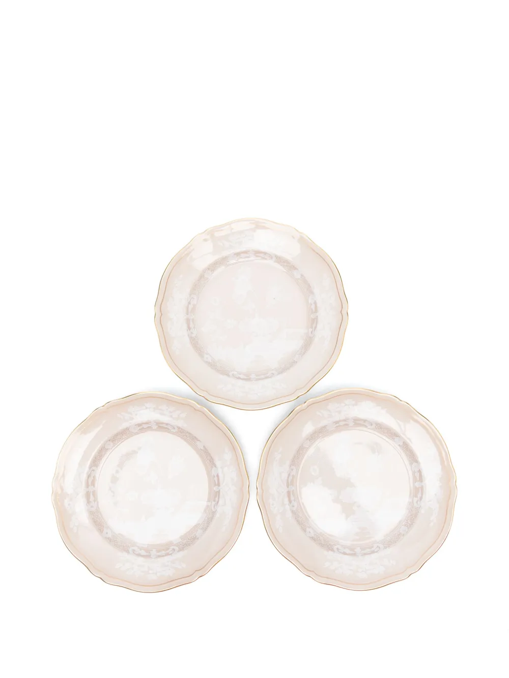 Ginori 1735 Oriente Italiano Dessert Plate (set Of Two) In Neutrals
