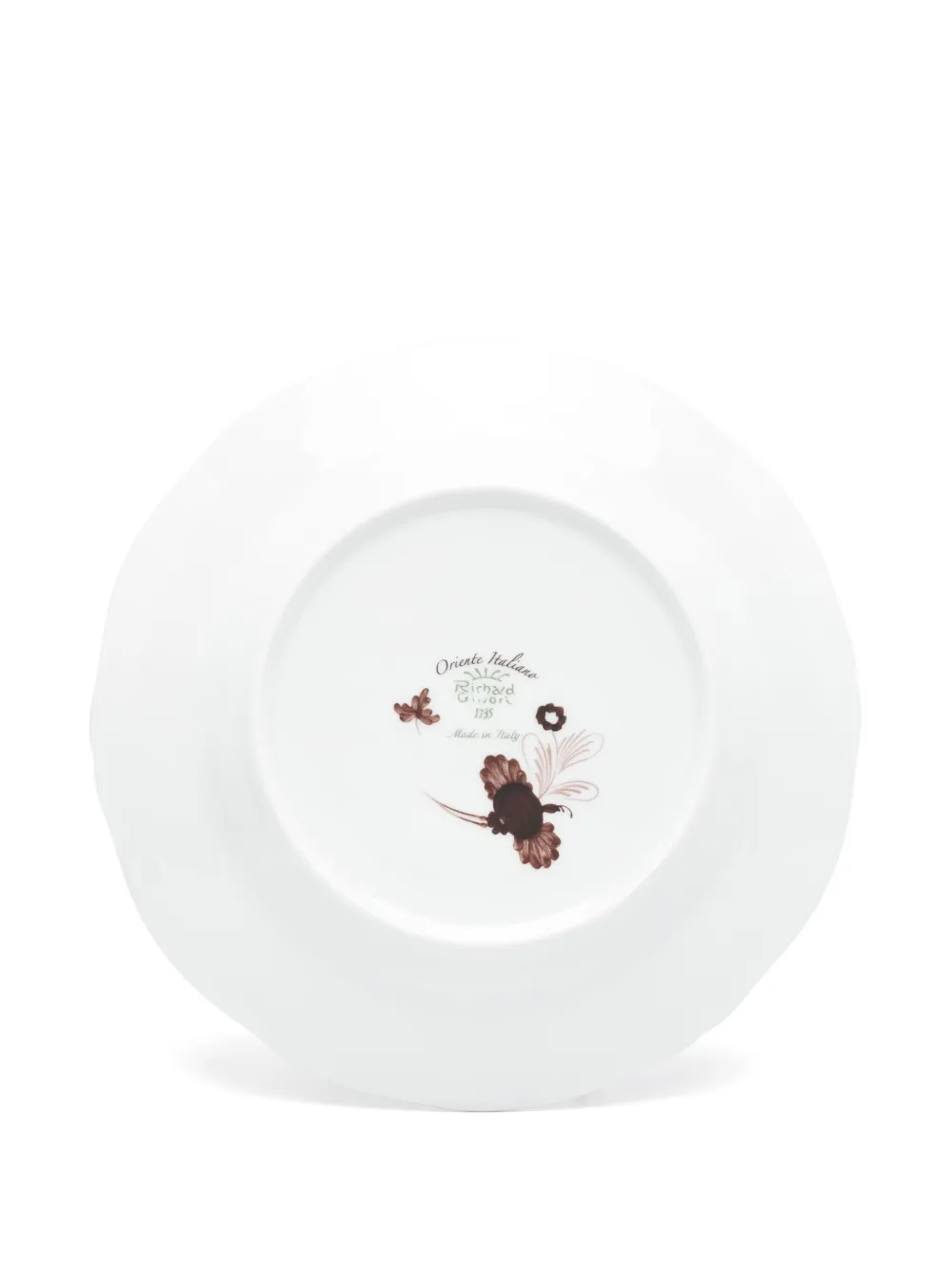Ginori 1735 Oriente Italiano Dessert Plate (set Of Two) In Brown